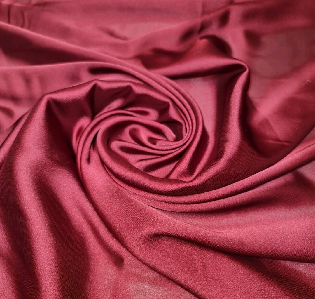 Satin Pearl-Trimmed Cape Abaya Set
