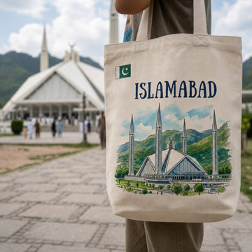 Faisal Mosque Graphic Tote Bag